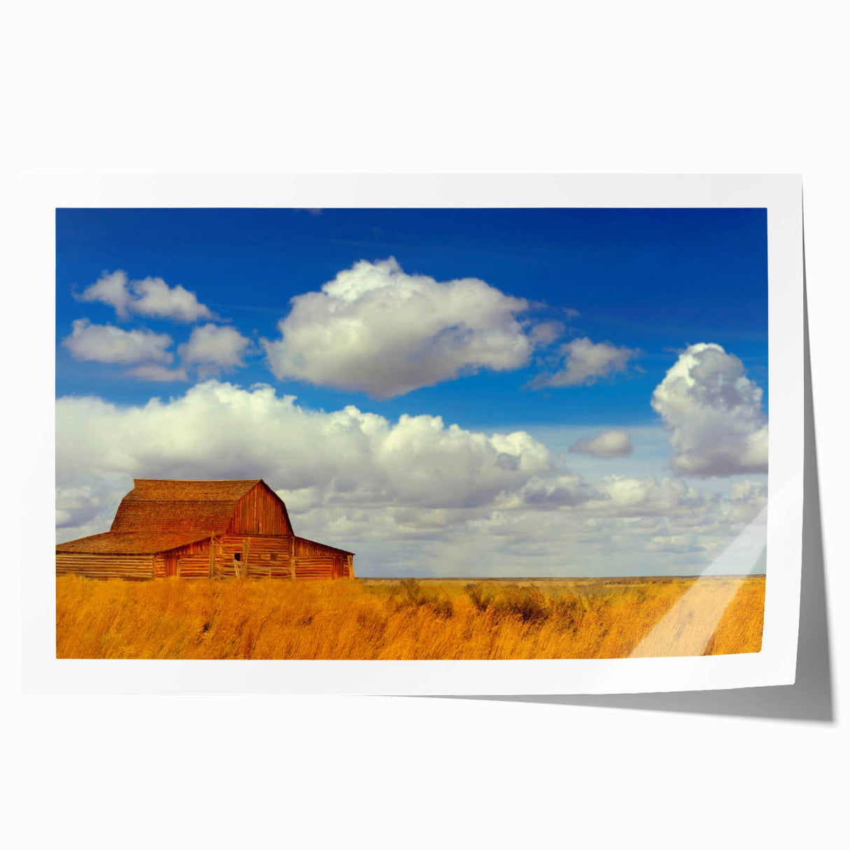Extra large rolled print featuring a New Mexico landscape with muted earth tones, ideal for dining room or bathroom wall art.