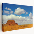 Large art print of a New Mexico landscape on stretched canvas, featuring earthy tones, ideal for kitchen wall decor.