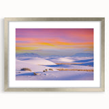 Textured art of abstract white sands in muted beige, framed in silver, ideal for bedroom art.
