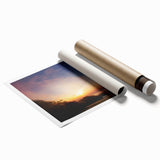 Extra large rolled print of Cape Hatteras with soft floral designs in pastel shades, suitable for classy bathroom wall art.