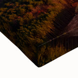 Black and white landscape painting of Durham, North Carolina on large stretched canvas, ideal for bedroom wall decor.