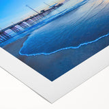 Art deco poster featuring a serene Outer Banks, North Carolina scenery in soft pastel colors on rolled canvas.