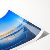 Extra large rolled print of line art flowers in black and white, ideal for large living room wall art.