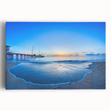 Black and white print of the Outer Banks, North Carolina on stretched canvas, suitable as large kitchen art.