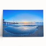 Black and white stretched canvas featuring a serene Outer Banks landscape, ideal for kitchen wall art or bedroom decor.