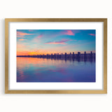 Extra large abstract art print of Long Island, featuring textured layers in earth tones, framed in gold.