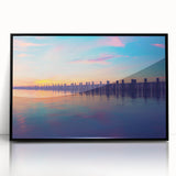 Large abstract wall art depicting Long Island, NY in black and white tones, framed acrylic, ideal for modern art wall decor.