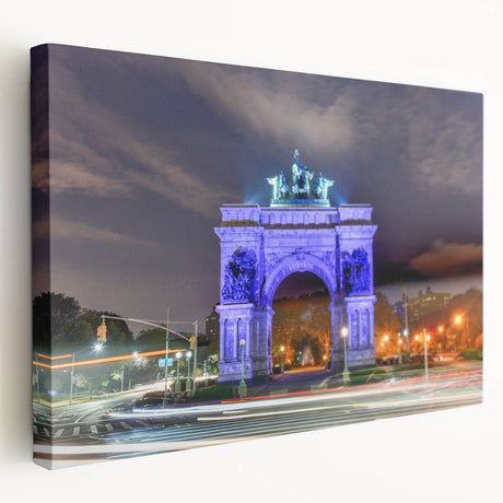 New York City skyline in muted gray tones on a large stretched canvas, suitable for kitchen wall art.
