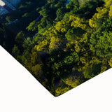 Black and white landscape art painting of Central Park on large stretched canvas, ideal for bedroom wall decor.