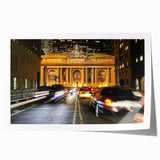 Extra large rolled print of Grand Central Station in muted gray tones, ideal for art wall dining room.