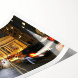 Extra large wall art featuring line art flowers in muted tones on a rolled canvas, ideal for large living room decor.