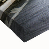 Large art of New York City's Grand Central Station in black and white on stretched canvas, ideal for bedroom wall decor.