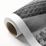 Art Deco poster of Manhattan Bridge in monochrome tones on rolled canvas, suitable for dining room wall art.