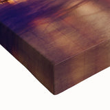 Black and white landscape art painting of Manhattan skyline on stretched canvas, suitable for bedroom decor.