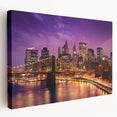 New York City skyline in muted gray tones on a large stretched canvas, ideal for kitchen wall art.