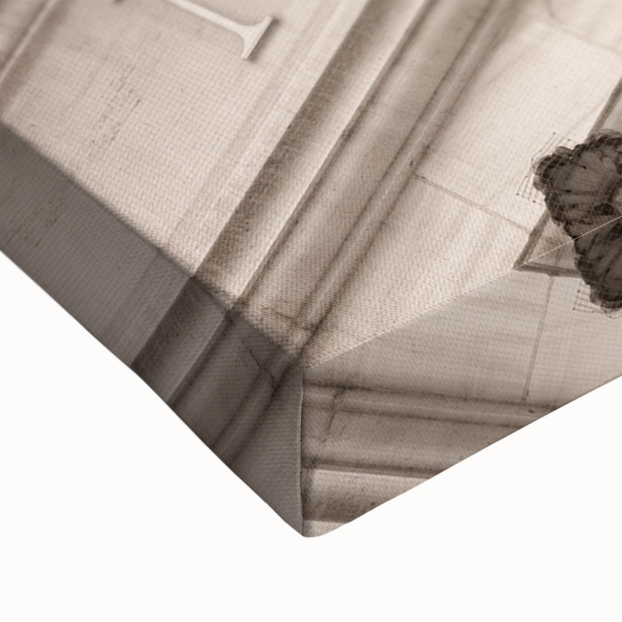 Large art of Wall Street in black and white on stretched canvas, ideal for bedroom wall decor.