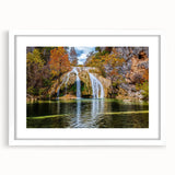 Abstract art print of Oklahoma scenery in muted earth tones on a white-framed canvas, suitable for dining room decor.