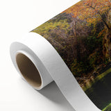 Art deco poster of Oklahoma scenery in pastel shades on rolled canvas, ideal for nursery wall art.