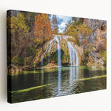 Large canvas print of a scenic Oklahoma landscape in muted earth tones, ideal for kitchen wall art.