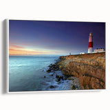 Vintage poster art of Portland, Oregon on a framed canvas, featuring colorful art in extra large size.