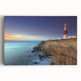 Black and white photograph of Portland, Oregon on stretched canvas, suited for kitchen wall art.