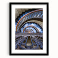 Abstract art print of Pittsburgh with vibrant, colorful strokes on a large framed canvas, suitable for living room decor.