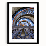 Abstract art print of Pittsburgh with vibrant, colorful strokes on a large framed canvas, suitable for living room decor.