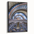 Framed canvas of a black and white vintage Pittsburgh landscape, ideal for bedroom wall art.