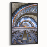 Framed canvas of a black and white vintage Pittsburgh landscape, ideal for bedroom wall art.