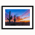 Abstract art print of Phoenix Valley in vibrant, colorful hues on a large, framed canvas, suitable for living room decor.