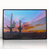 Large abstract wall art depicting the Phoenix Valley in muted earth tones on a framed acrylic panel.