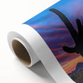 Art Deco style poster of Phoenix Valley on rolled canvas, featuring pastel hues, ideal for nursery wall art.