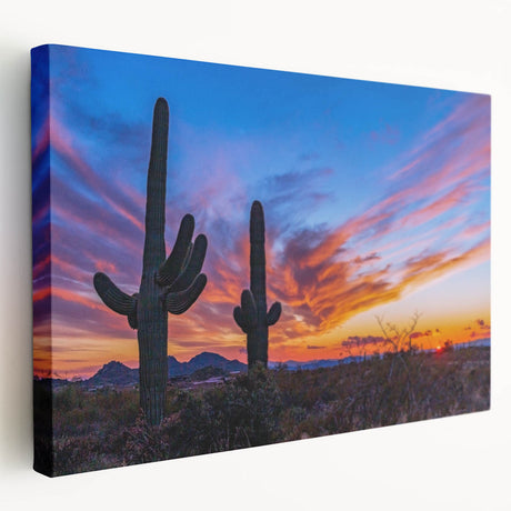 Large canvas print depicting the Phoenix Valley in muted earth tones, ideal for kitchen wall art.