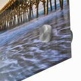 Large abstract wall art depicting Charleston, South Carolina in muted earth tones on acrylic glass.