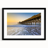 Extra large, textured abstract art print of a colorful Charleston scene on a framed canvas, ideal for living room decor.