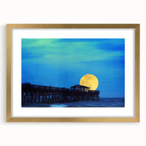 Extra large abstract art print of South Carolina scenery in muted earth tones on a framed canvas.