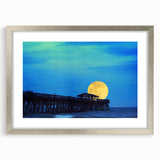 Textured abstract art print of a South Carolina scenery in muted earth tones, framed in silver, ideal for bedroom decor.