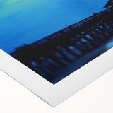 Art deco poster featuring the South Carolina coastline in soft pastels on a rolled canvas, suitable for dining room decor.