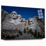 Acrylic print of Mt. Rushmore in natural colors, ideal for bedroom or dining room decor.