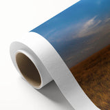 Art deco poster featuring South Dakota scenery in muted earth tones on rolled canvas, ideal for nursery wall art.