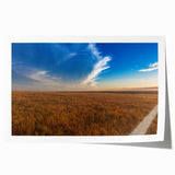 Rolled print of South Dakota scenery with soft pastel shades, ideal for art wall dining room.