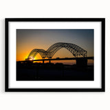 Abstract art print of Memphis scenery in vibrant, colorful textures on a large framed canvas, suitable for living room decor.