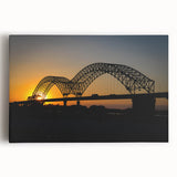 Black and white stretched canvas of the Memphis skyline, ideal for kitchen wall art.
