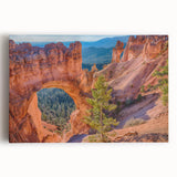 Black and white photograph of Bryce Canyon on a large stretched canvas, suitable for kitchen wall art.