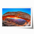 Rolled print of Canyonlands, USA, featuring earthy red and orange tones.