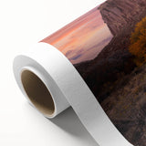 Art deco poster of Capitol Reef in Utah with soft earth tones on rolled canvas, ideal for nursery wall art.