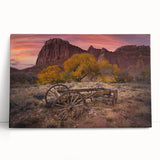 Black and white photograph of Capitol Reef on stretched canvas, ideal for kitchen wall art.