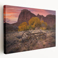Large art print of Capitol Reef, Utah, on stretched canvas with vivid earth tones, ideal for kitchen wall art.