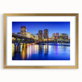 Extra large abstract art print depicting a textured Virginia landscape in muted earth tones, framed in gold.