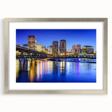 Textured abstract art print of Virginia scenery in muted earth tones, framed in silver, ideal for bedroom art.